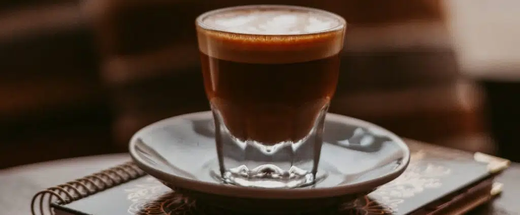 Café Cortado Expresso avec du lait