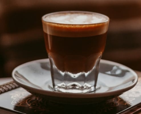 Café Cortado Expresso avec du lait