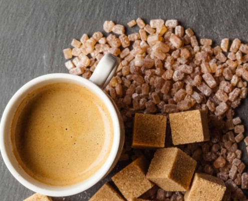 le café sucré