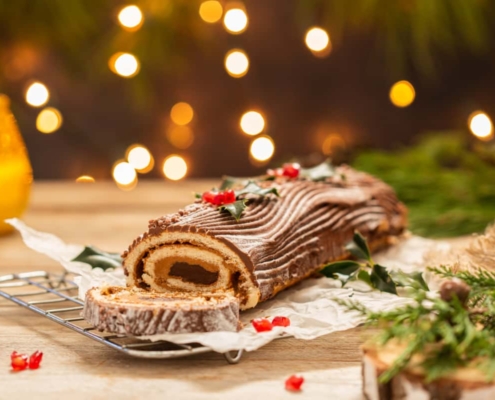 bûche au café