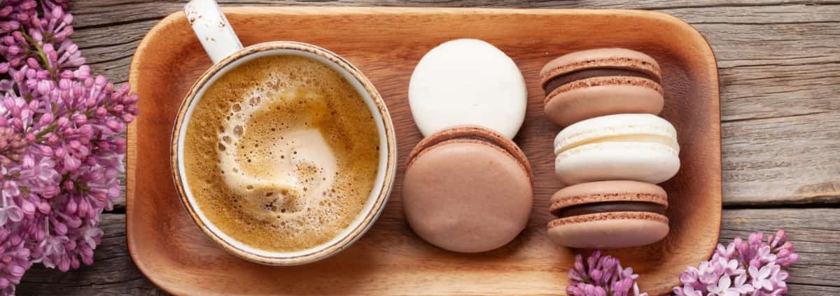 macarons au café