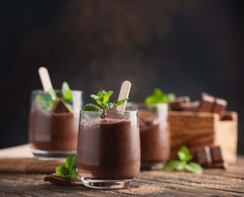 mousse au chocolat au café