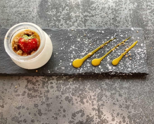 panna cotta au café