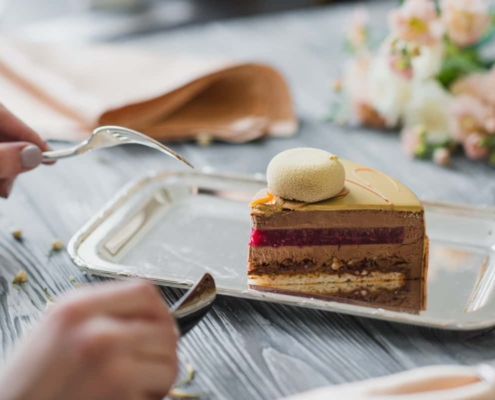 Dessert au café