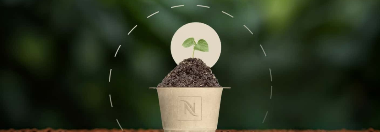 Capsule nespresso compostable