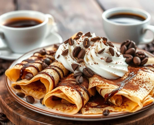 Crêpes au café