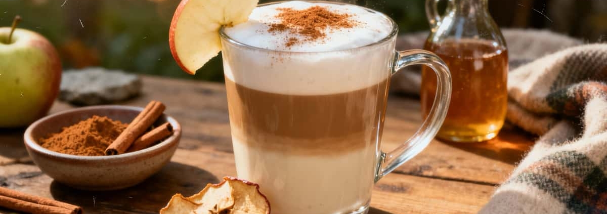 Latte pomme-cannelle au café : recette cocooning