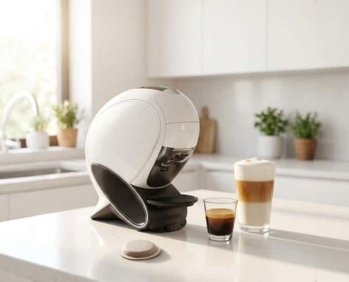 Dolce Gusto Neo : machine à dosettes papier compostables.