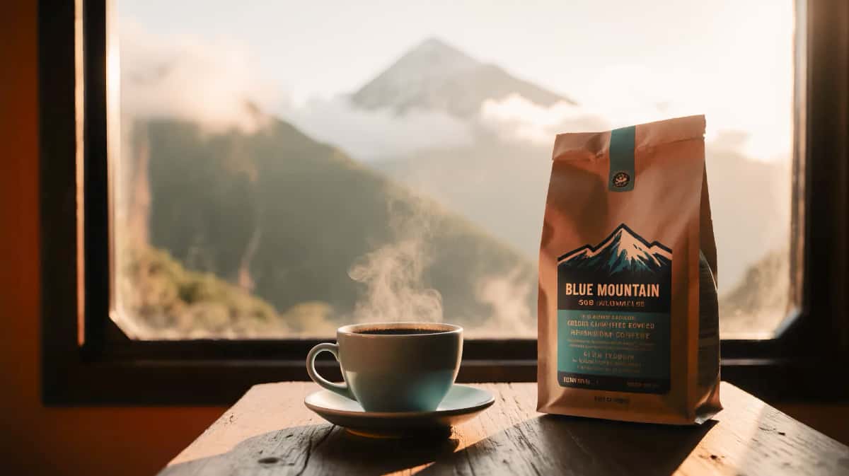 Café Blue Mountain, cultivé dans une région montagneuse de Jamaïque.