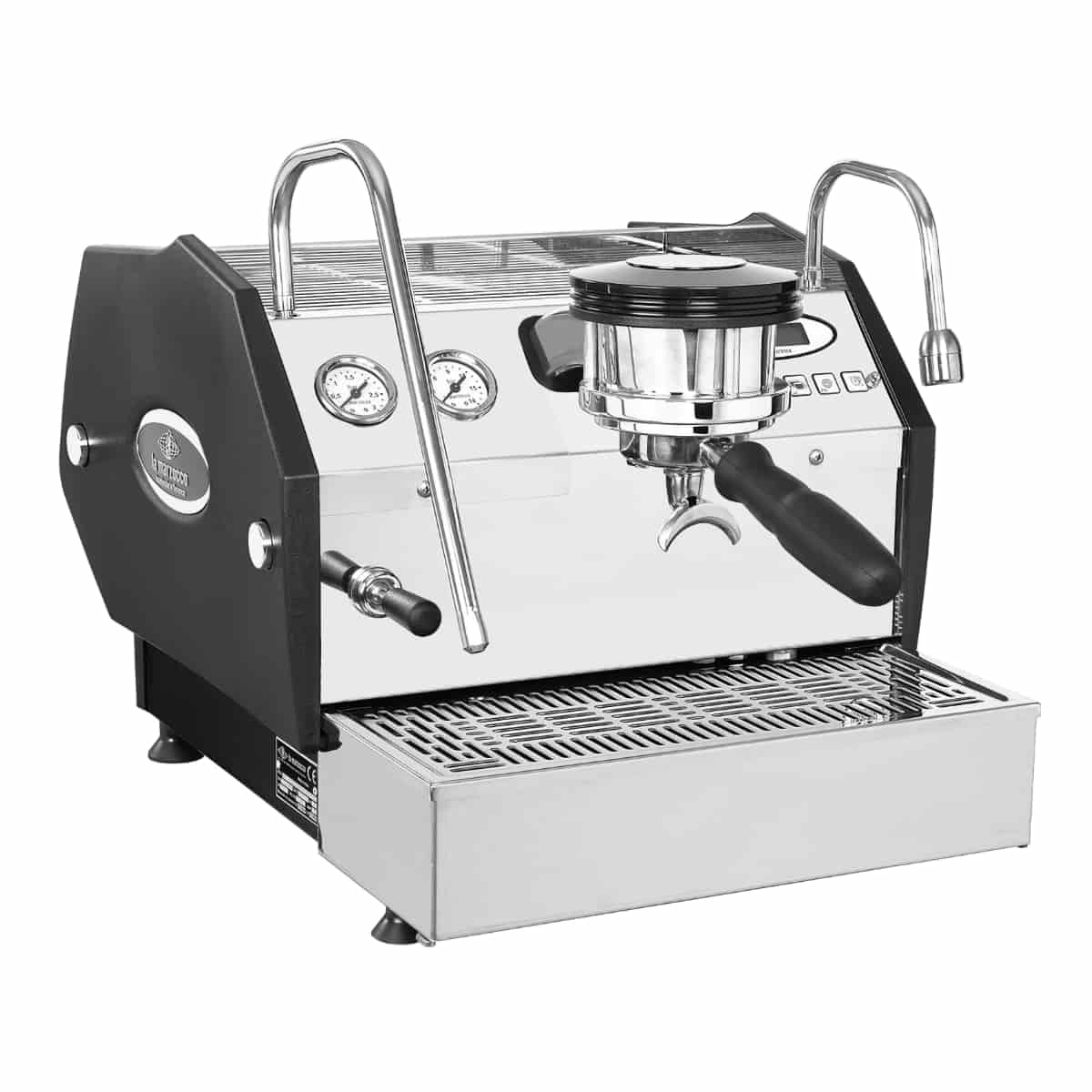 Machine à espresso La Marzocco GS3 noire sur fond blanc